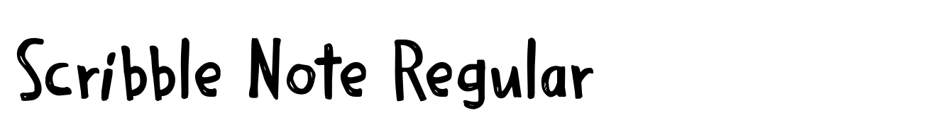 Scribble Note Regular